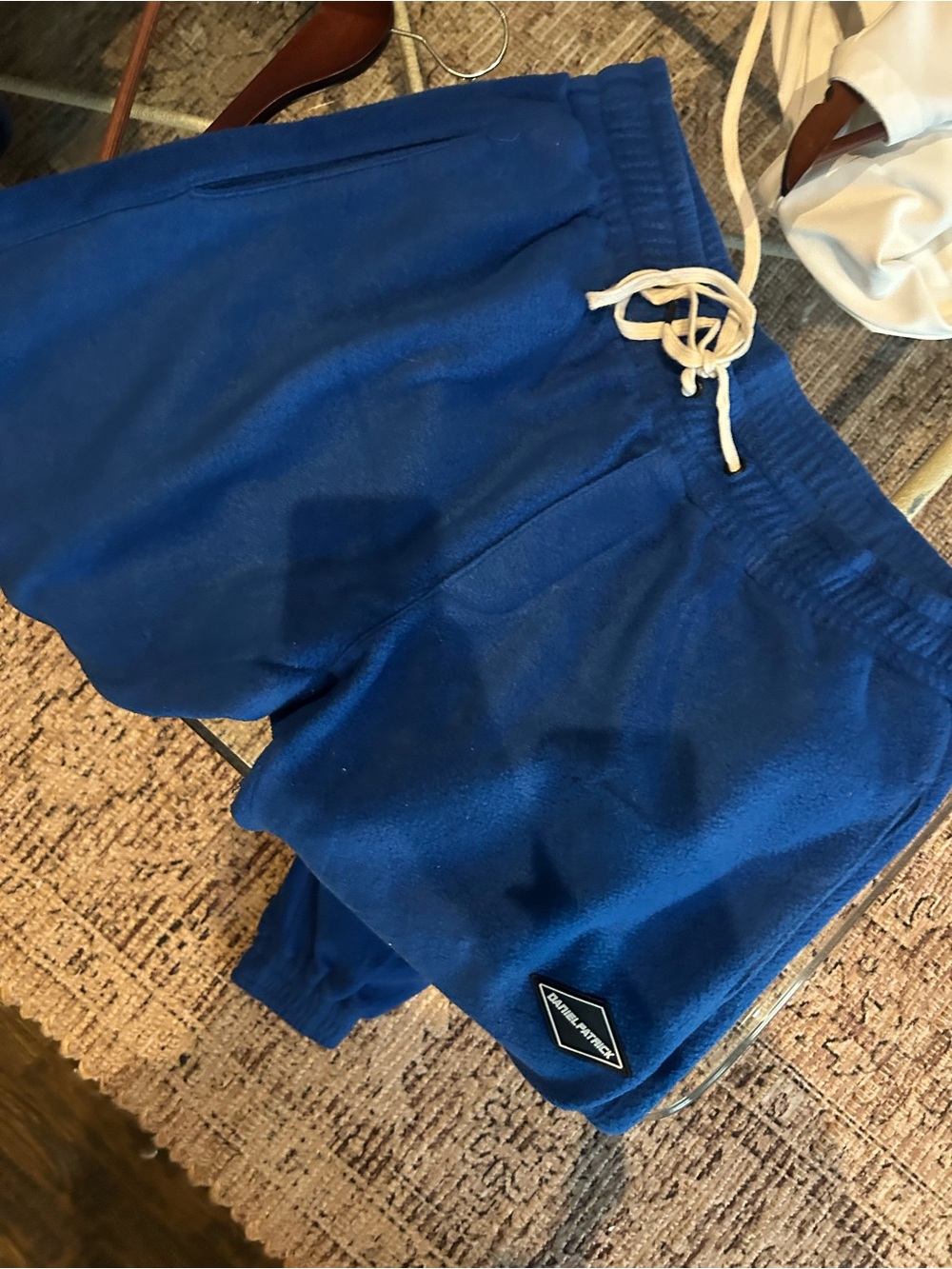 Daniel Patrick Blue Fleece sweatpants with Drawstring